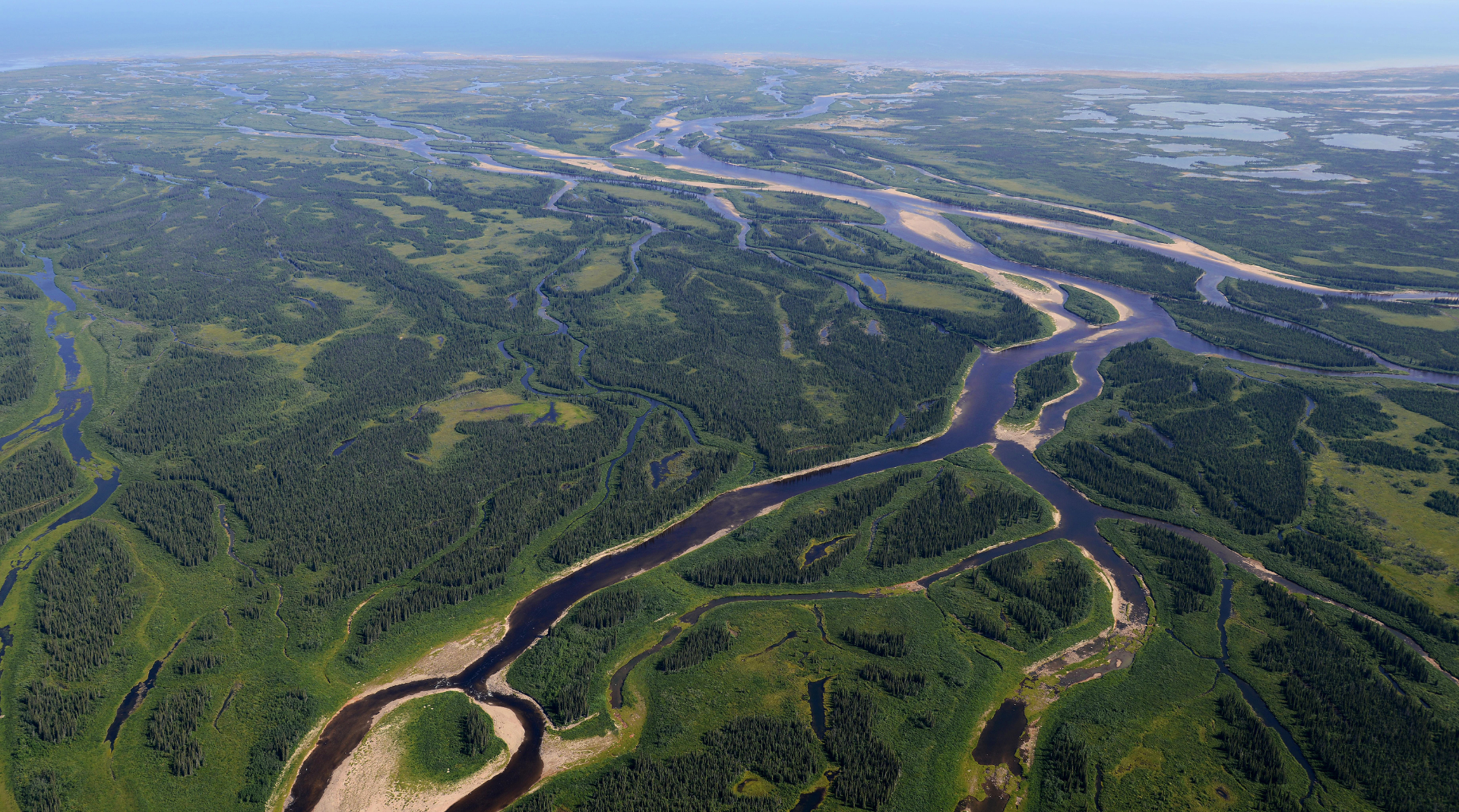 Seal River Watershed Nature Image from Above